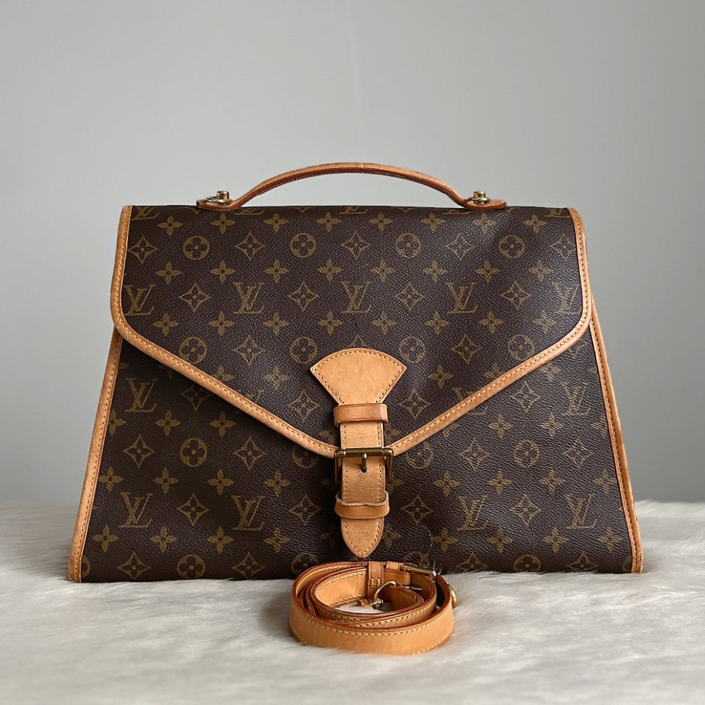 Louis Vuitton Signature Monogram Beverly MM 2 Way Shoulder Bag