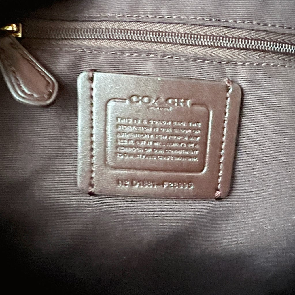 Coach White Leather Front Pocket Mini Backpack