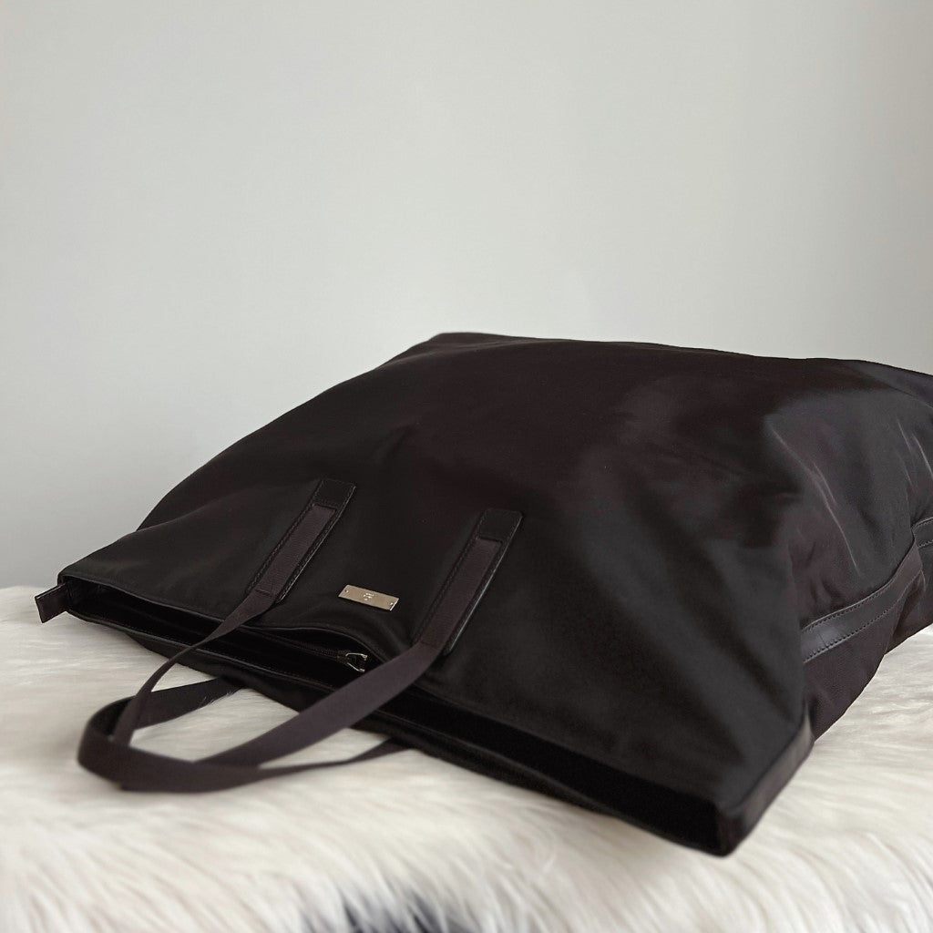 Gucci Dark Chocolate Oversized Weekend Travel Bag