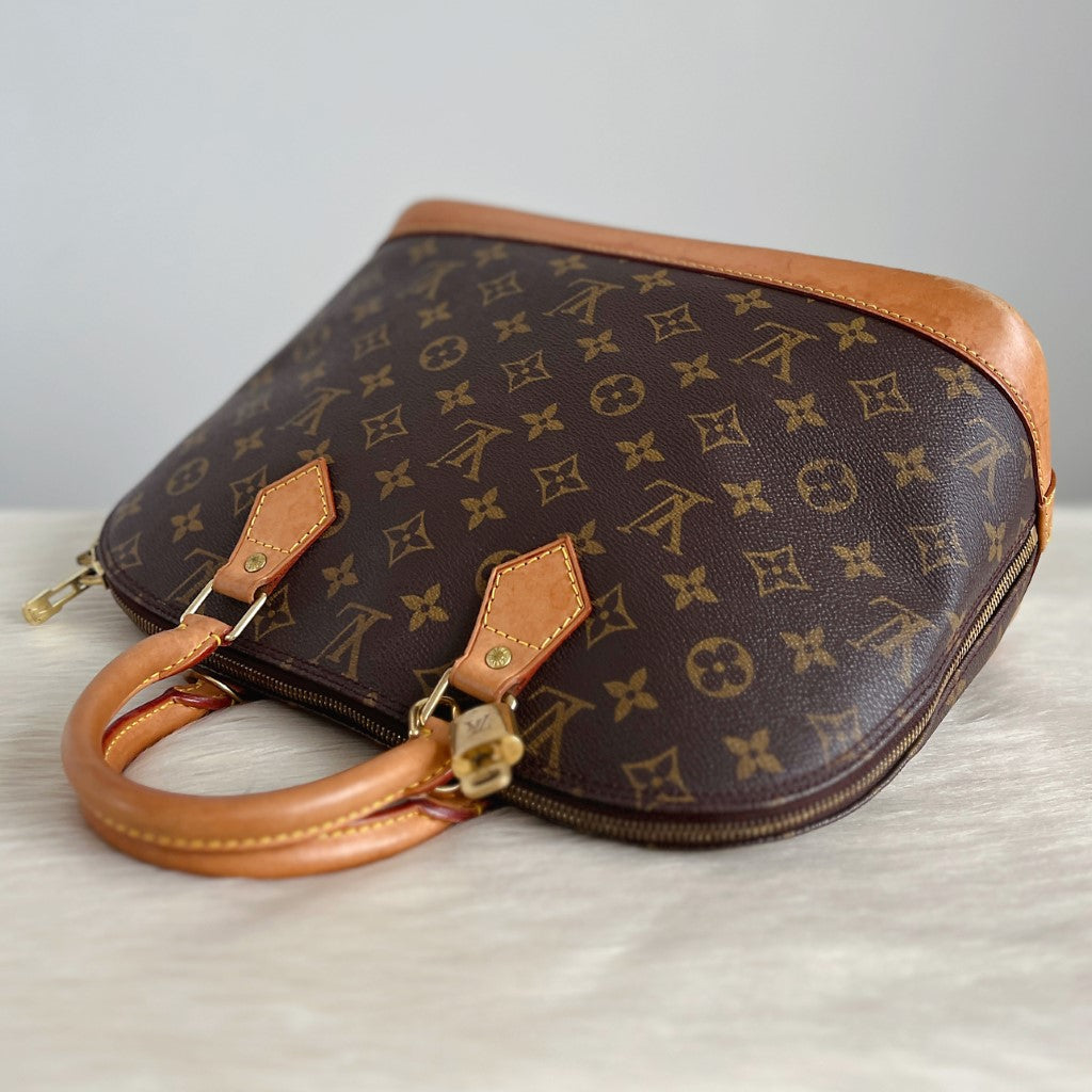 Louis Vuitton Signature Monogram Alma Tote + Lock & Key