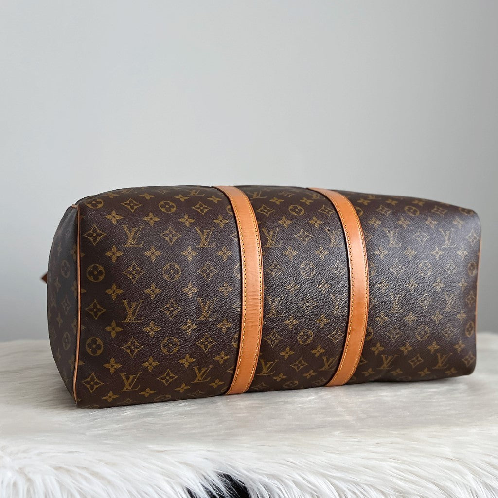 Louis Vuitton Iconic Monogram Keepall 50 Travel Bag Full Set