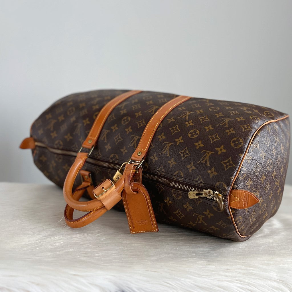 Louis Vuitton Iconic Monogram Keepall 50 Travel Bag Full Set