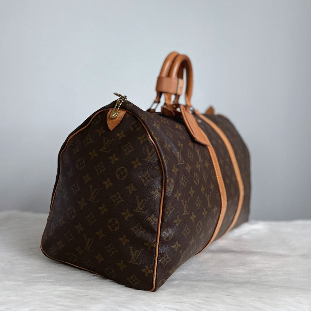 Louis Vuitton Iconic Monogram Keepall 45 Travel Bag Full Set