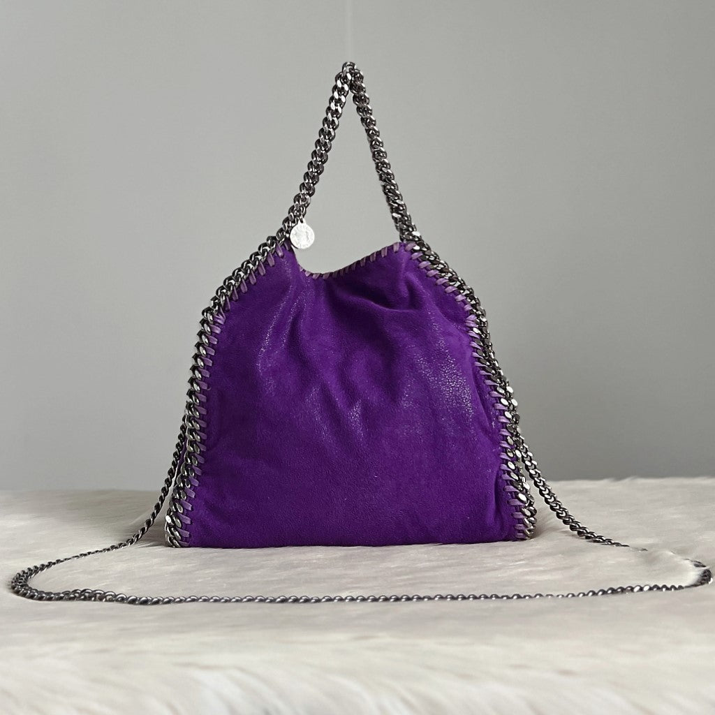 Stella Mccartney Purple Signature Falabella 2 Way Shoulder Bag Excellent