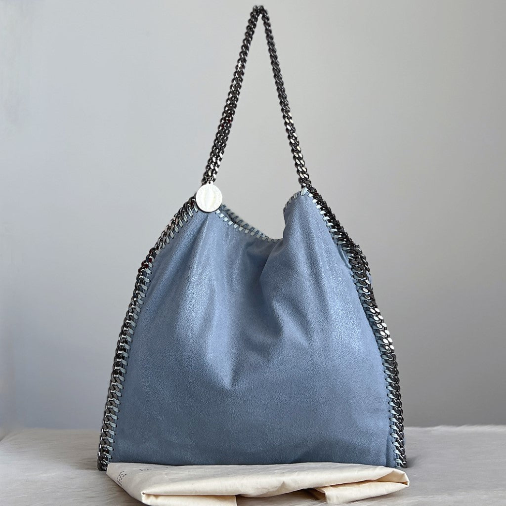 Stella McCartney Blue Signature Falabella Shoulder Bag Excellent