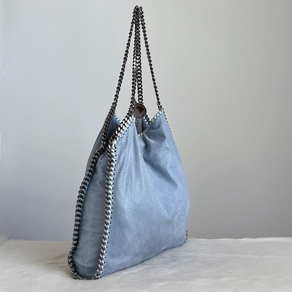 Stella McCartney Blue Signature Falabella Shoulder Bag Excellent