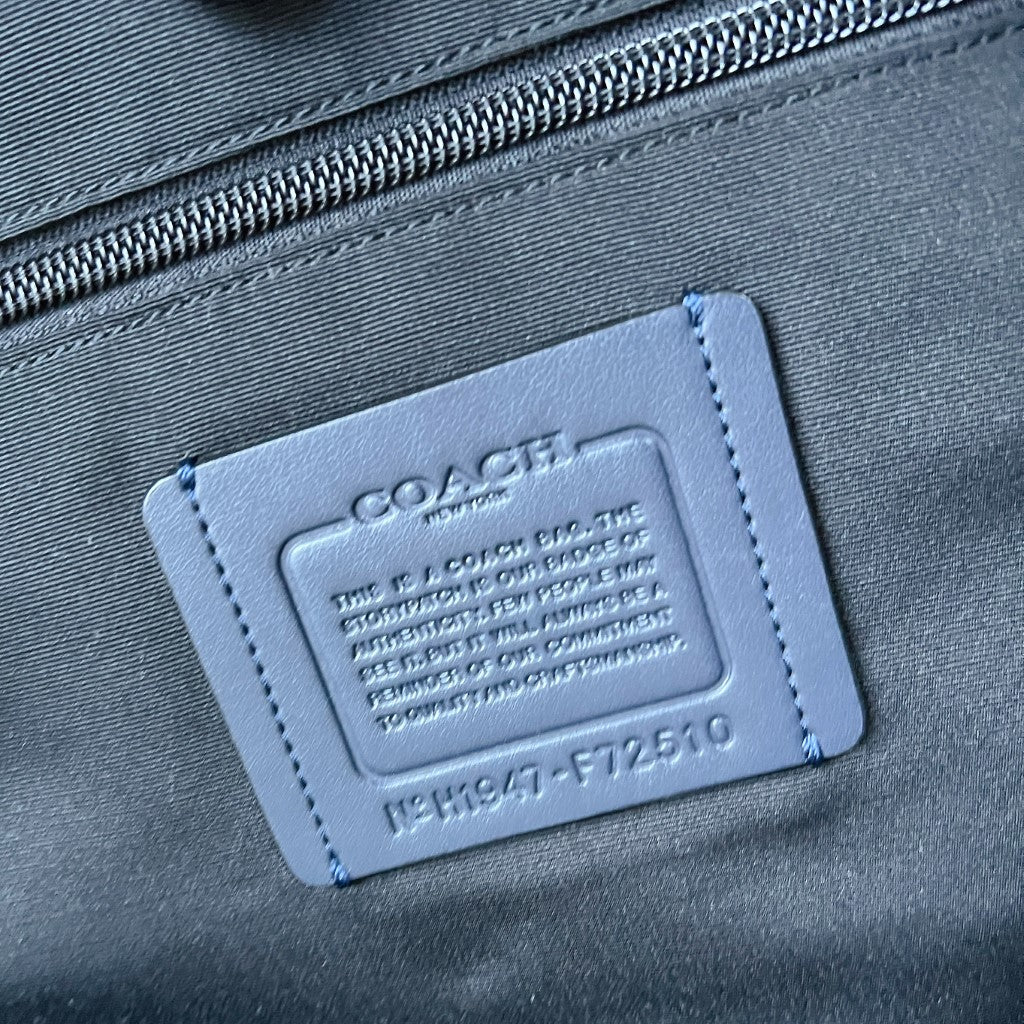 Coach Two Tone Leather Unisex Backpack Like New