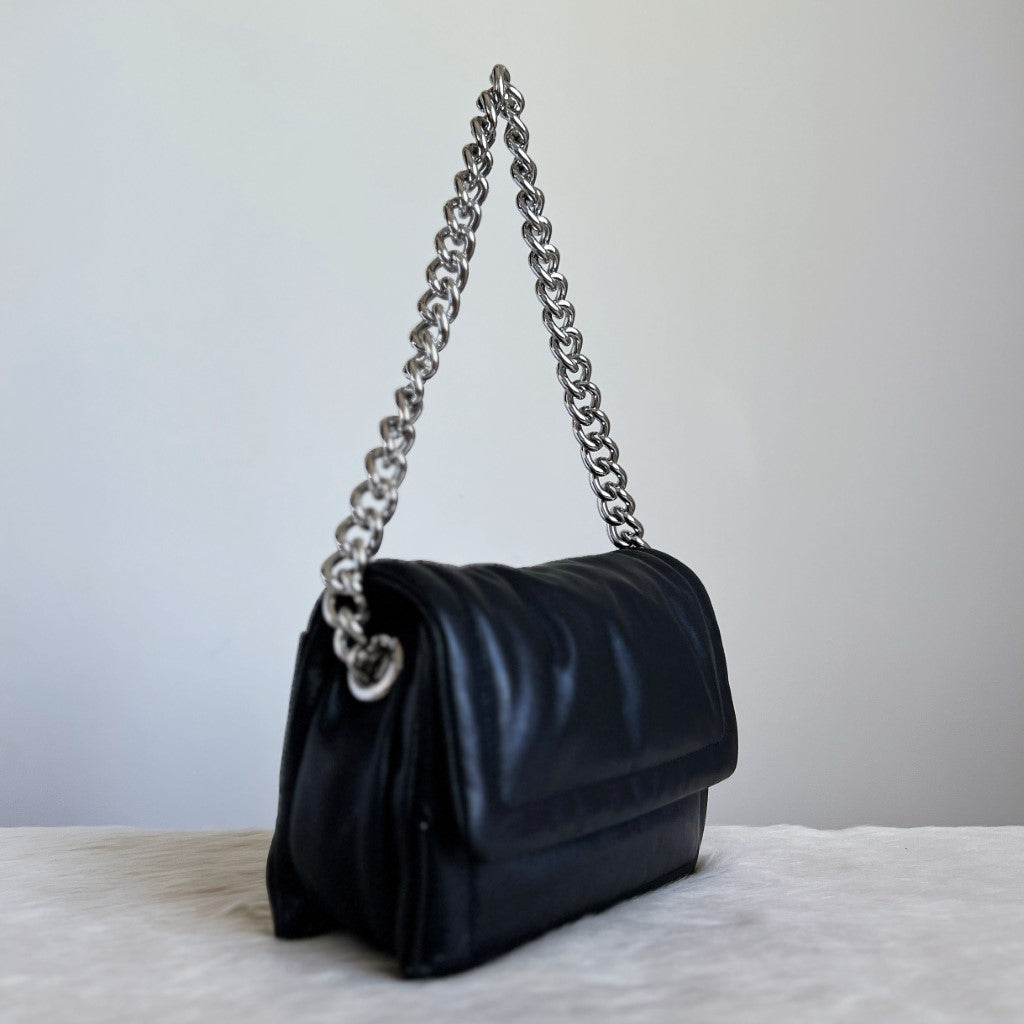 Marc Jacobs Black Leather Chunky Chain 2 Way Shoulder Bag Like New