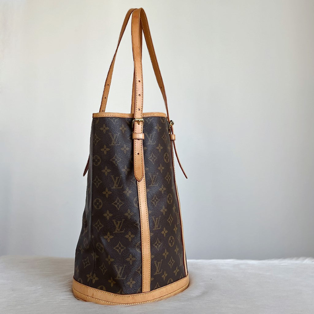 Louis Vuitton Signature Monogram Bucket GM Shoulder Bag