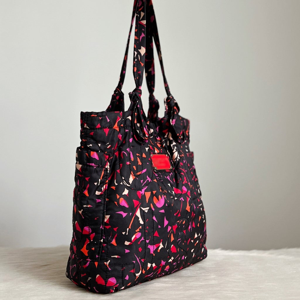 Marc Jacobs Patterned Quilted Nylon Carryall Shoulder Bag