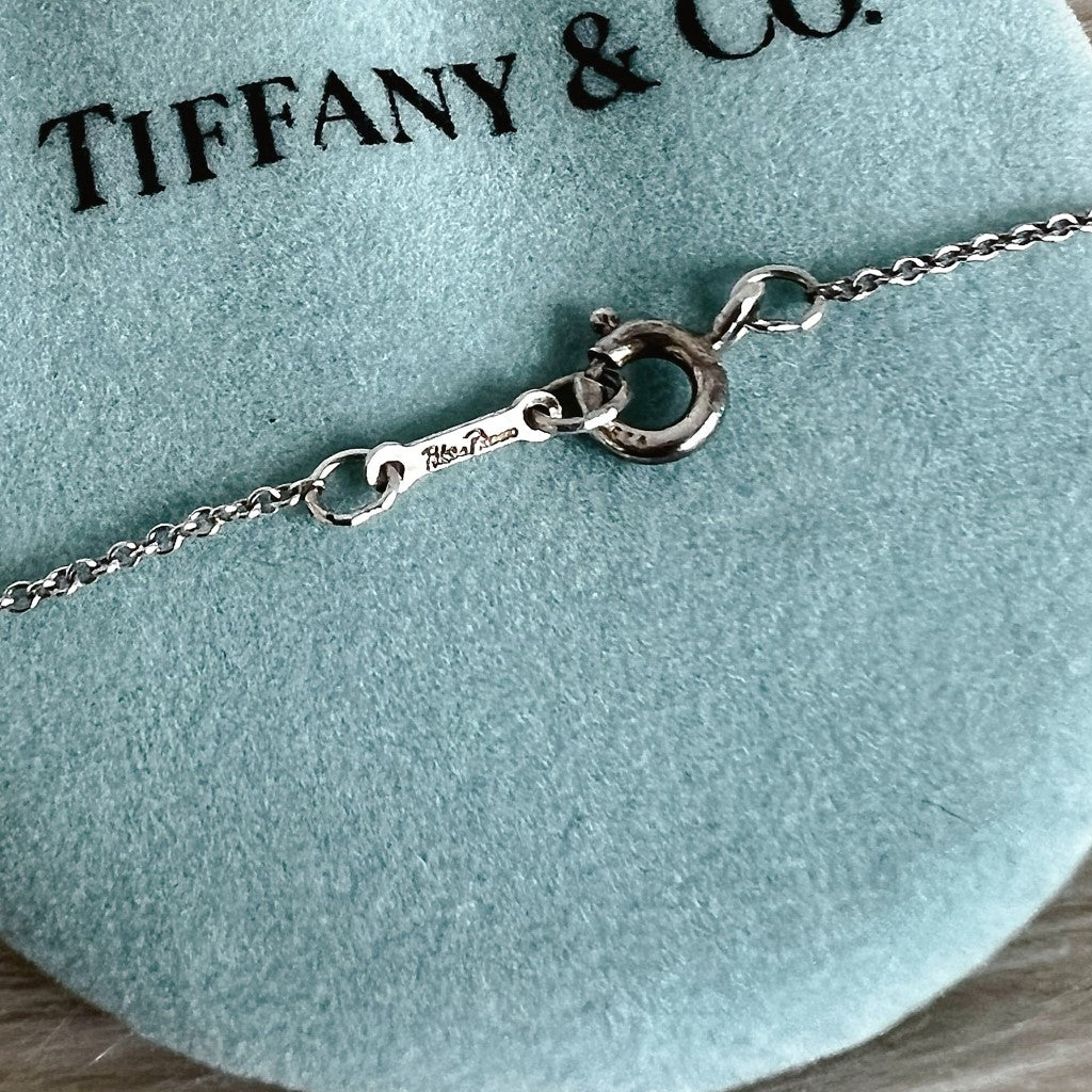 Tiffany & Co Paloma Picasso Silver Loving Heart Necklace Excellent