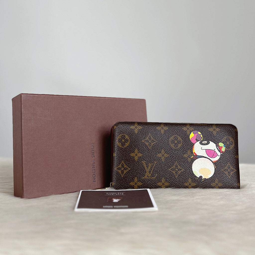 Louis Vuitton x Takashi Murakami Panda Long Wallet Limited Edition