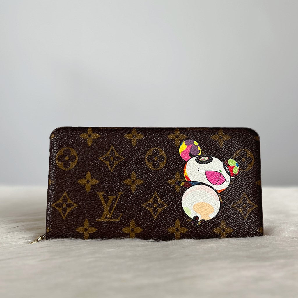 Louis Vuitton x Takashi Murakami Panda Long Wallet Limited Edition