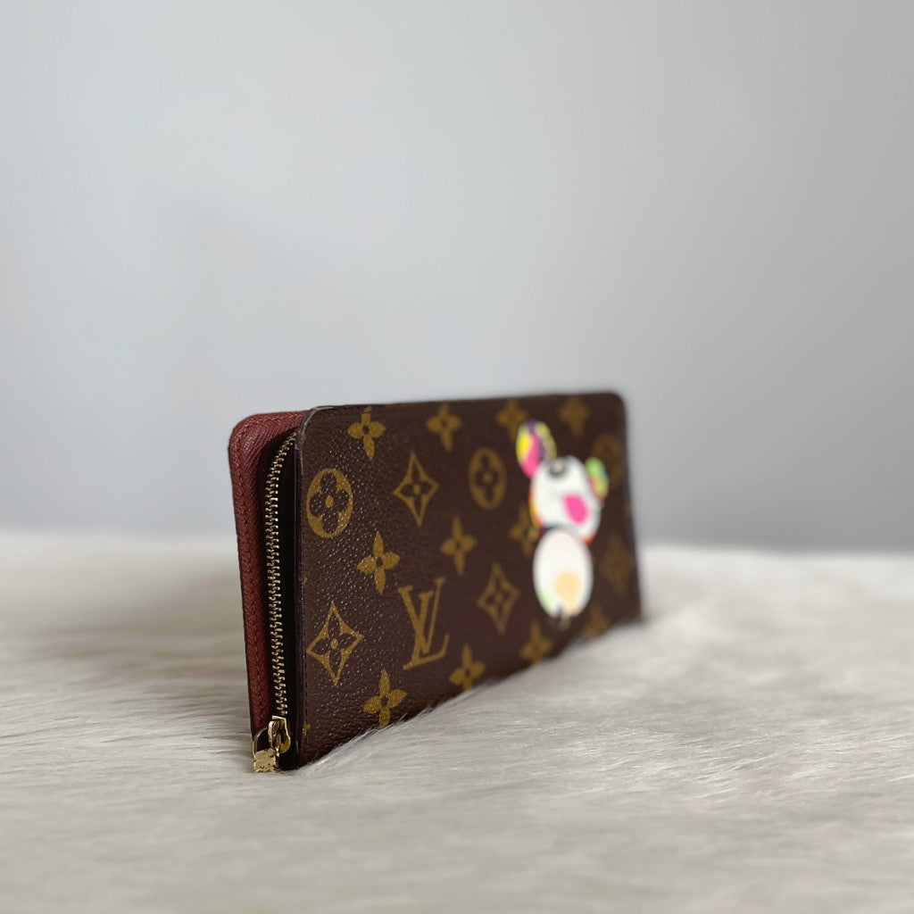 Louis Vuitton x Takashi Murakami Panda Long Wallet Limited Edition