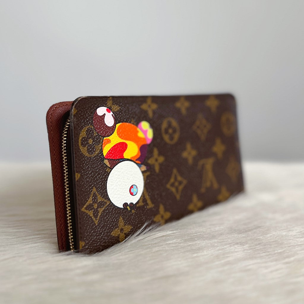 Louis Vuitton x Takashi Murakami Panda Long Wallet Limited Edition