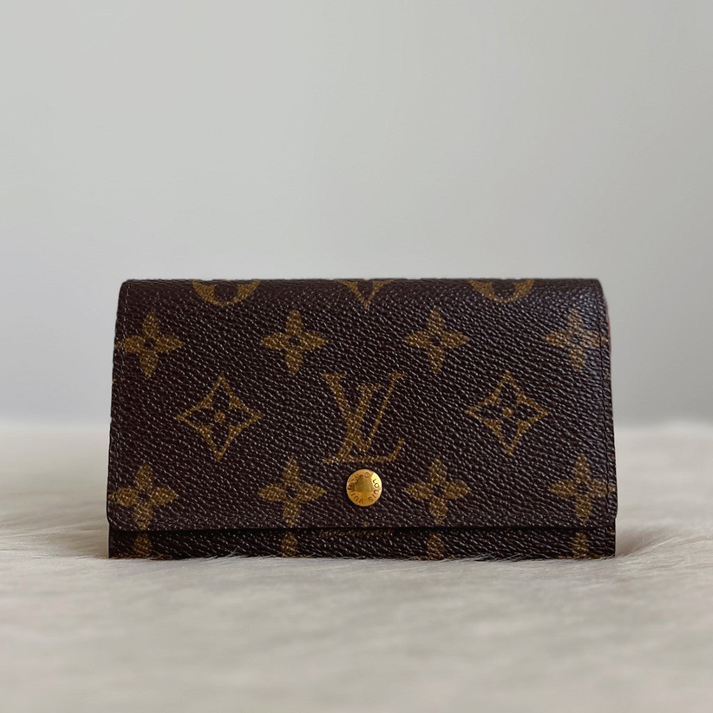 Louis Vuitton Monogram Multi-Compartment Card Holder Wallet Excellent