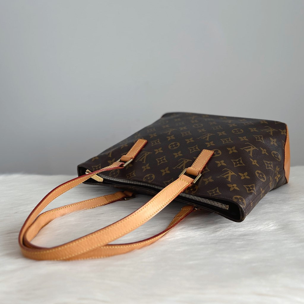 Louis Vuitton Signature Monogram Cabas Piano Shoulder Bag Excellent