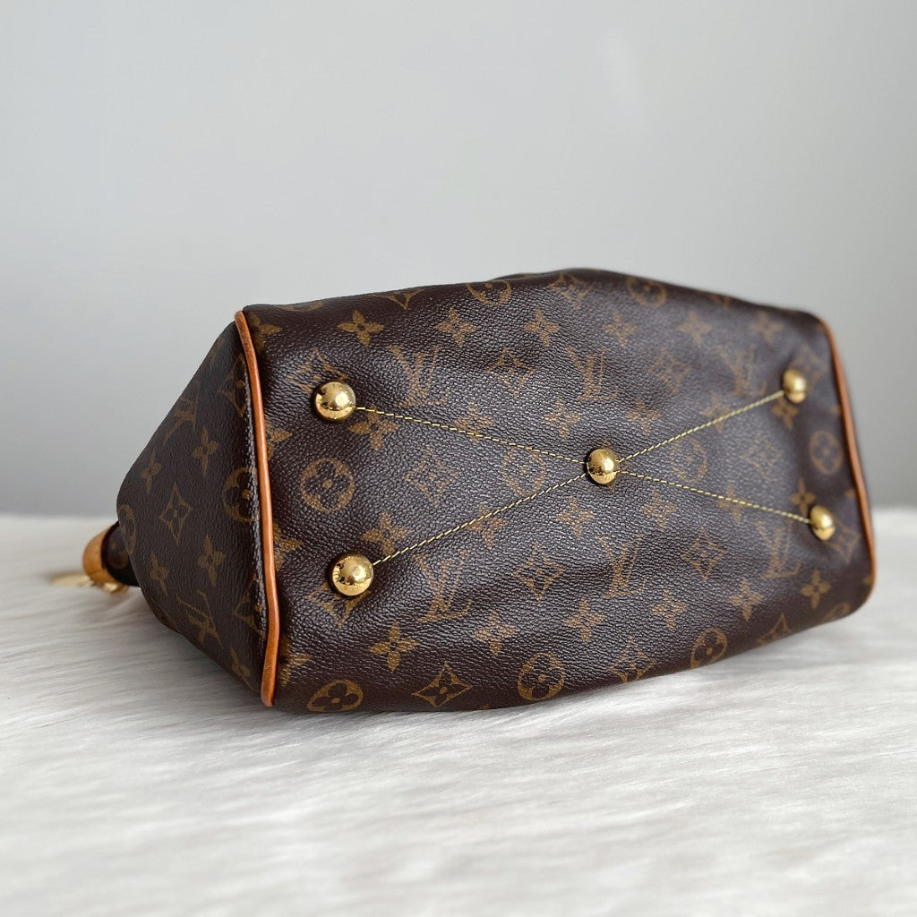 Louis Vuitton Signature Monogram Tivoli PM Shoulder Bag