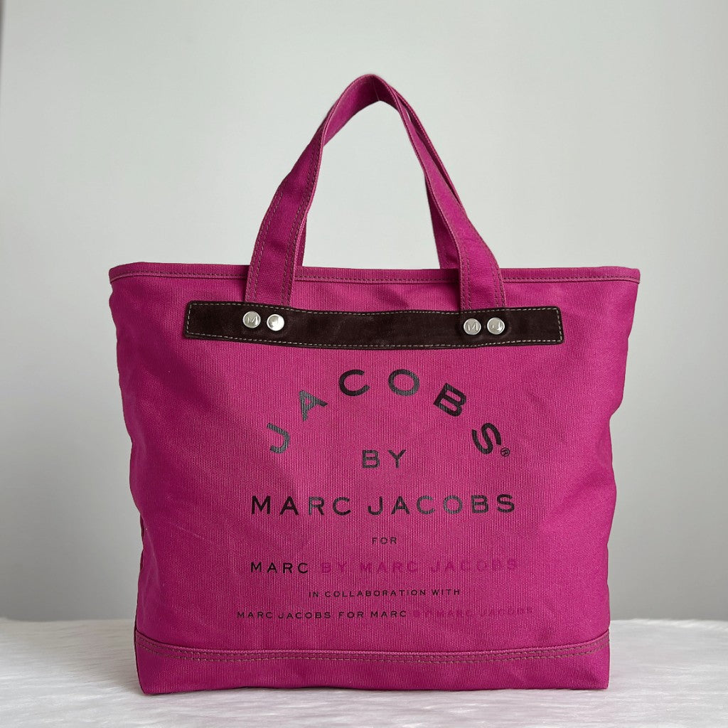 Marc Jacobs Fuchsia Front Detail Shopper Shoulder Bag Excellent