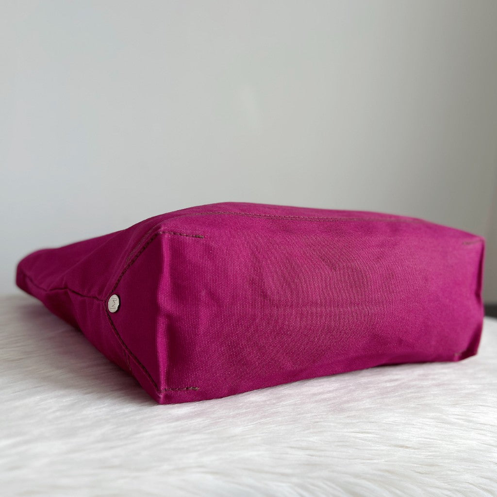 Marc Jacobs Fuchsia Front Detail Shopper Shoulder Bag Excellent