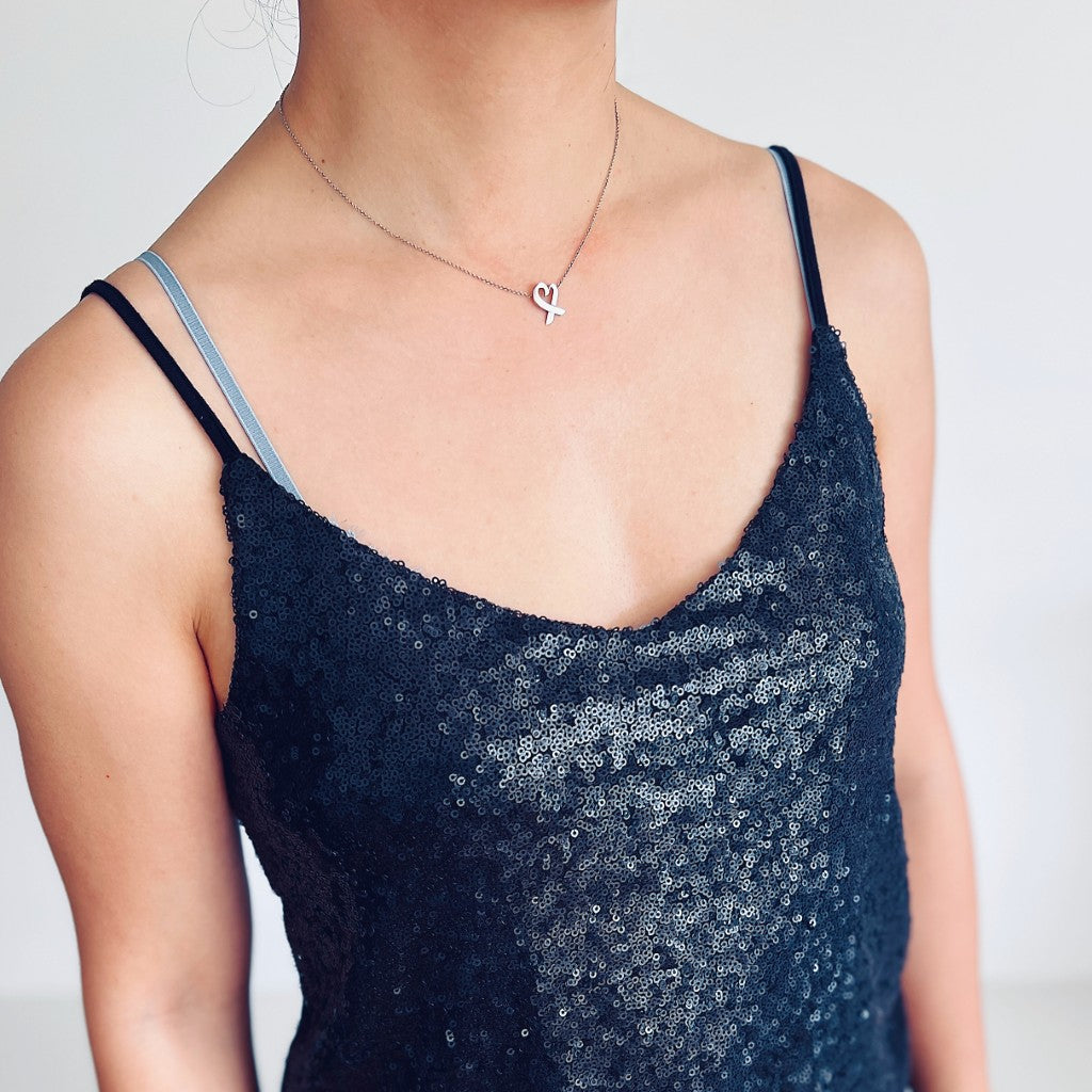 Tiffany & Co. 925 Paloma Picasso Silver Loving Heart Necklace Excellent