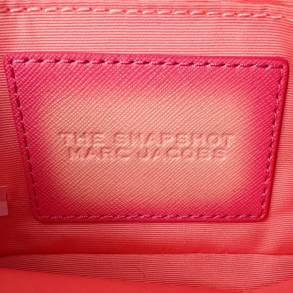 Marc Jacobs Pink Gradient Leather Camera Crossbody Shoulder Bag Like New