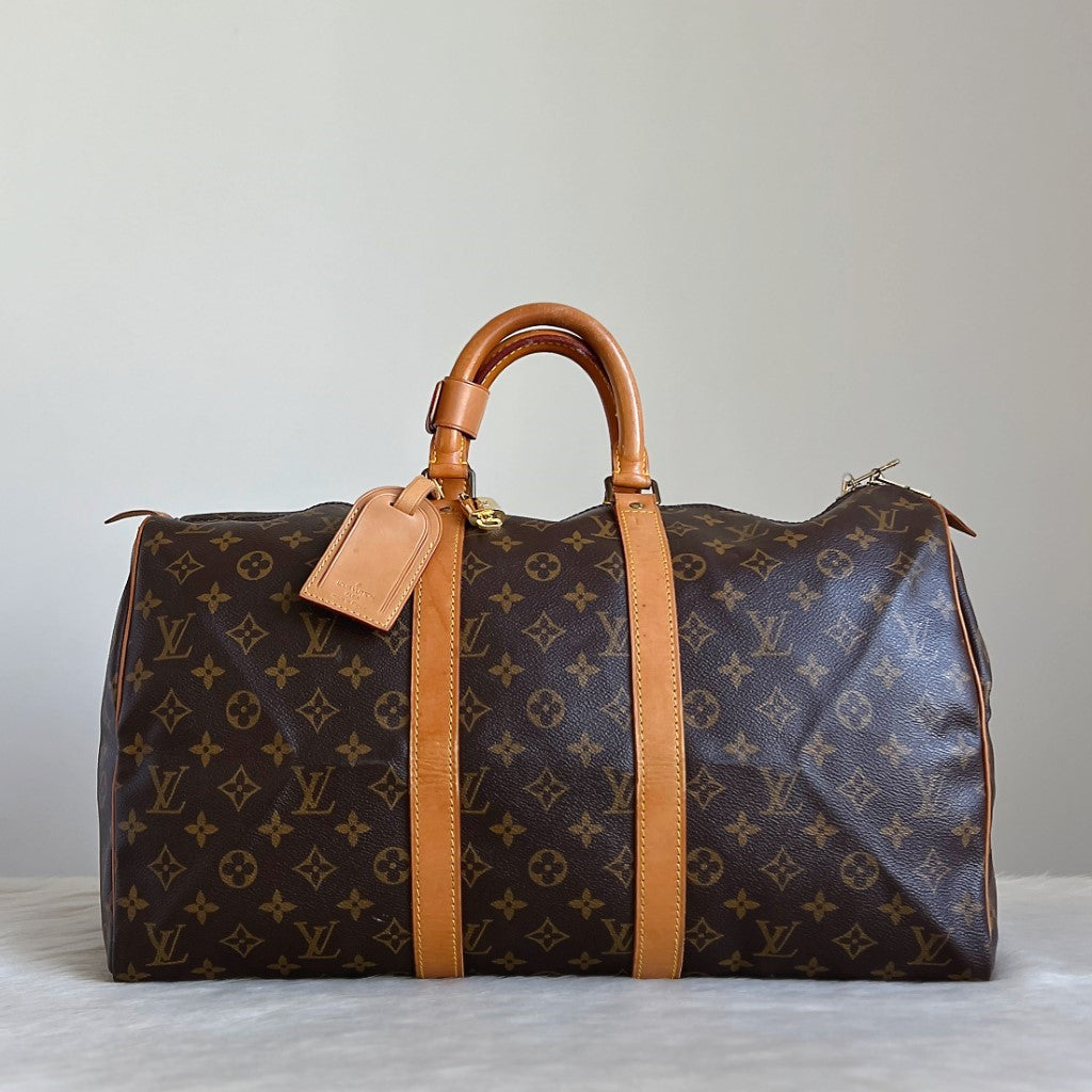 Louis Vuitton Iconic Monogram Keepall 45 Travel Bag Full Set