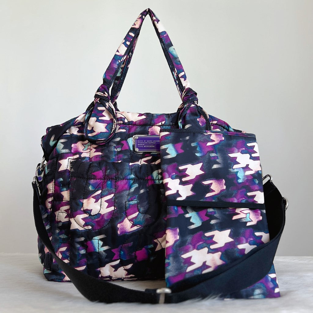 Marc Jacobs Floral Large Weekend 2 Way Shoulder Bag + Picnic Mat