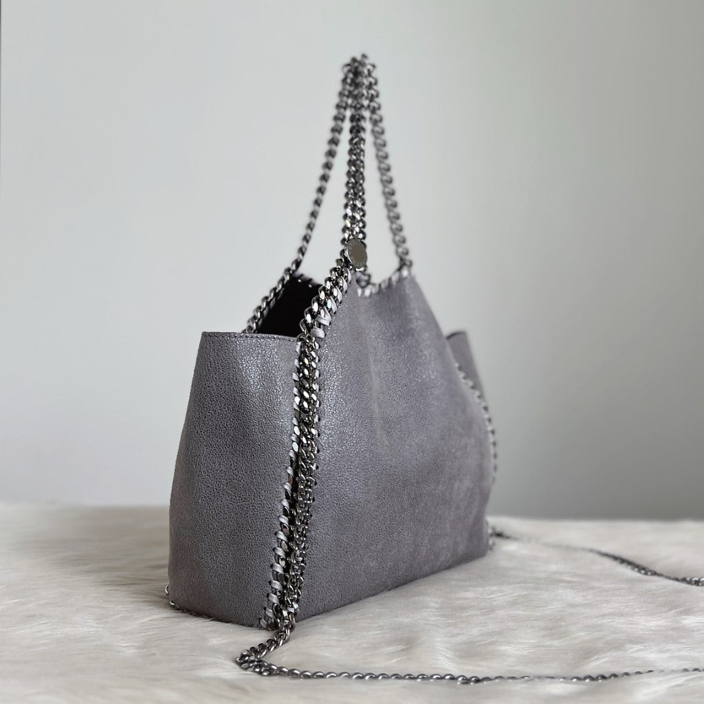 Stella Mccartney Two Tone Signature Falabella Shoulder Bag + Pouch Excellent