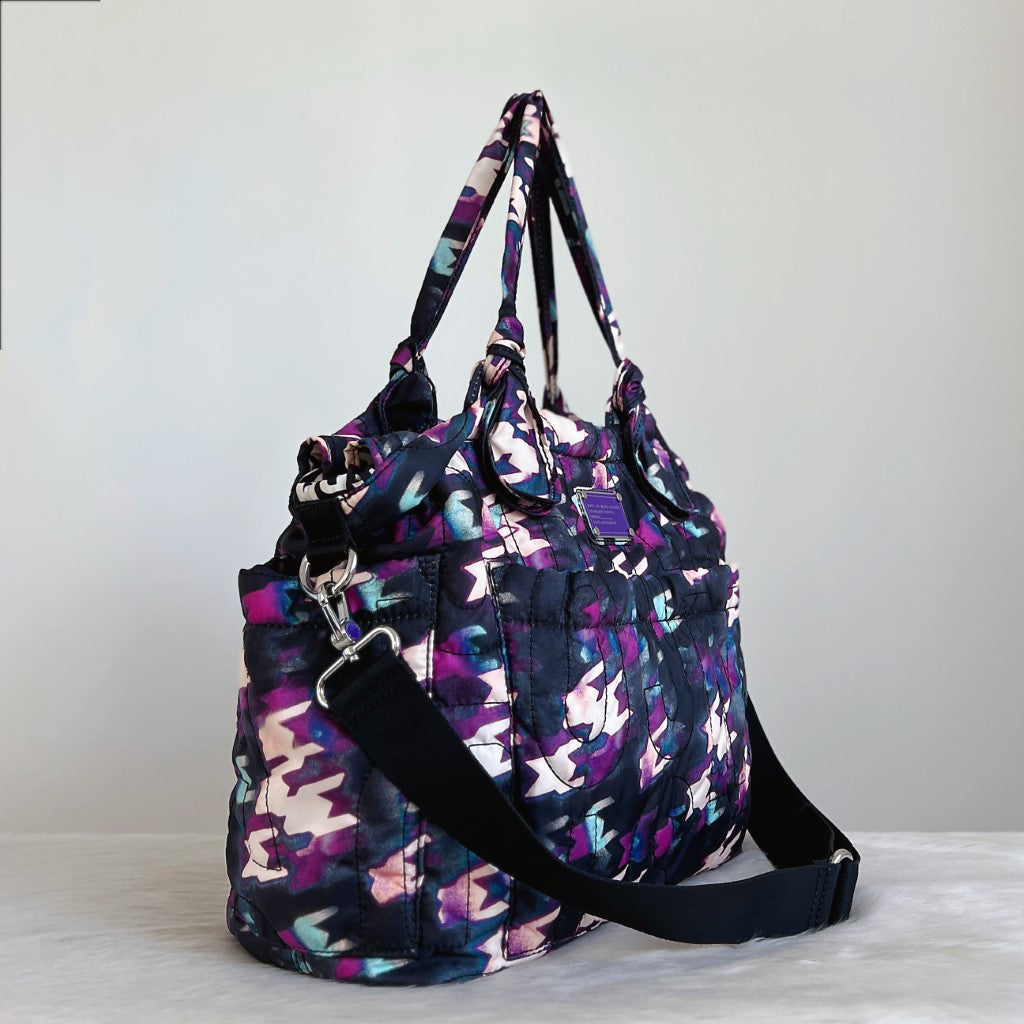 Marc Jacobs Floral Large Weekend 2 Way Shoulder Bag + Picnic Mat