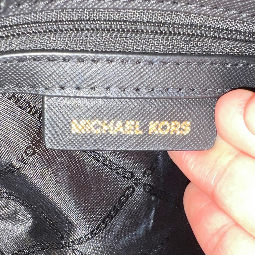 Michael Kors Black Patchwork Messenger Crossbody Shoulder Bag Like New