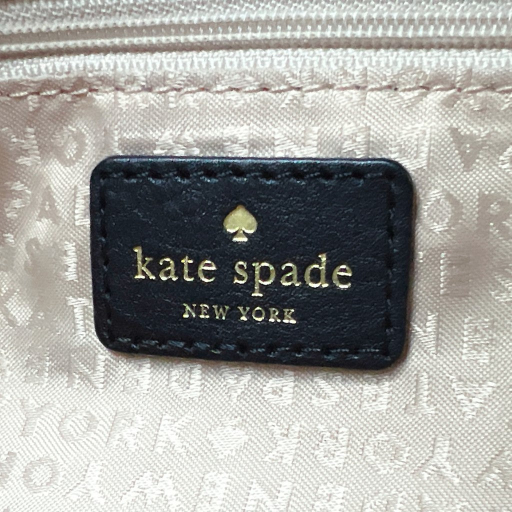 Kate Spade Black Leather Colour Block Carryall Shoulder Bag Excellent