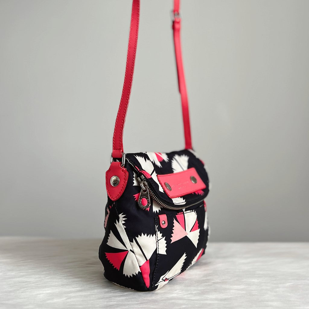 Marc Jacobs Prach Leather Zipped Flap Crossbody Shoulder Bag Excellent