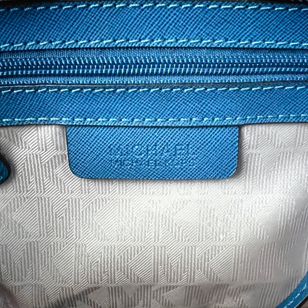 Michael Kors Two Tone Leather Camera Crossbody Shoulder Bag Like New