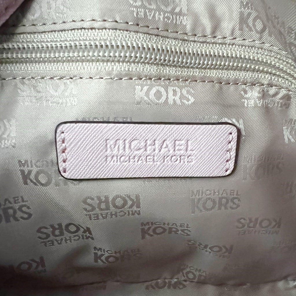 Michael Kors Pink Leather Chain Detail Crossbody Shoulder Bag Like New