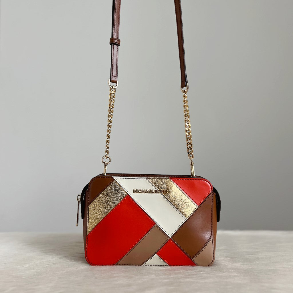 Michael Kors Colour Block Patchwork Crossbody Shoulder Bag