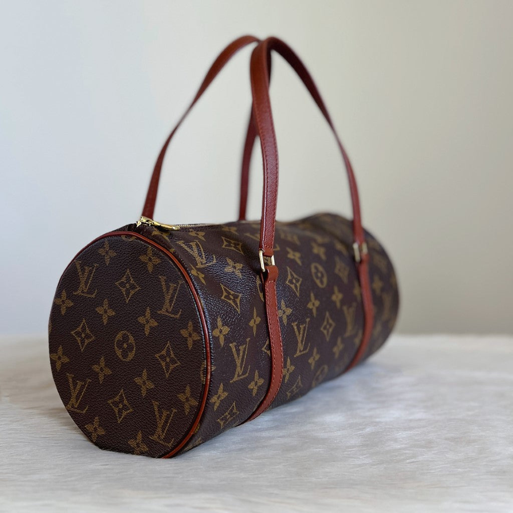 Louis Vuitton Signature Monogram Papillon 30 Tote Bag