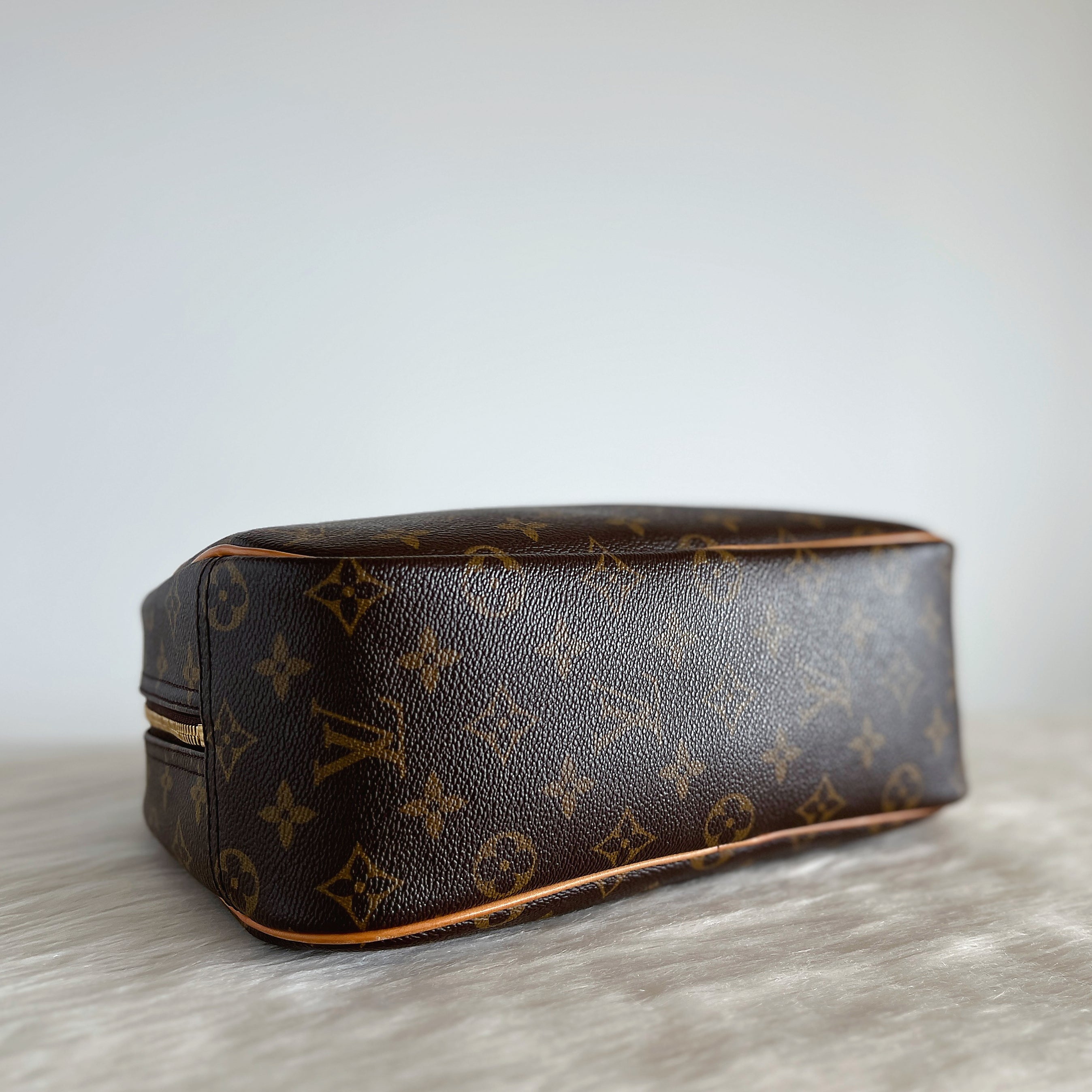 Louis Vuitton Signature Monogram Trouville Tote Lock & Key