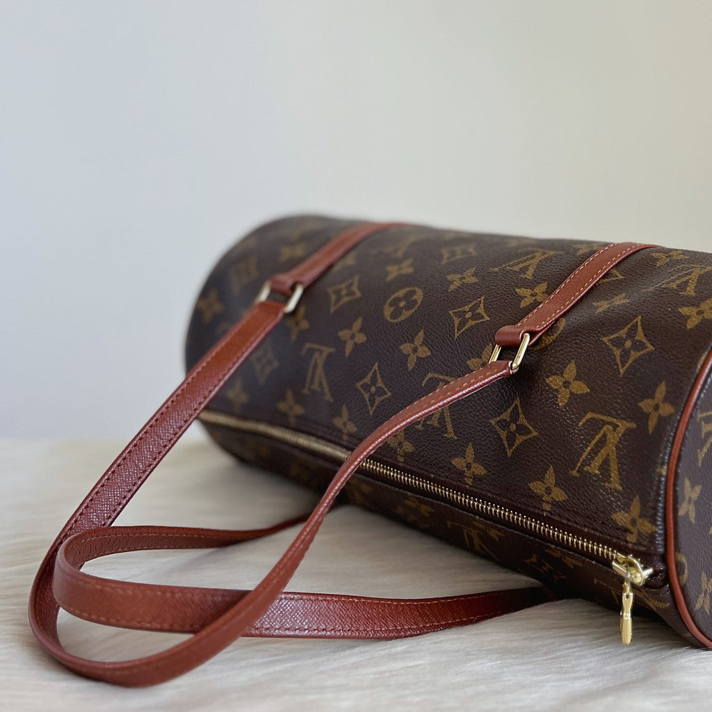 Louis Vuitton Signature Monogram Papillon 30 Tote Bag