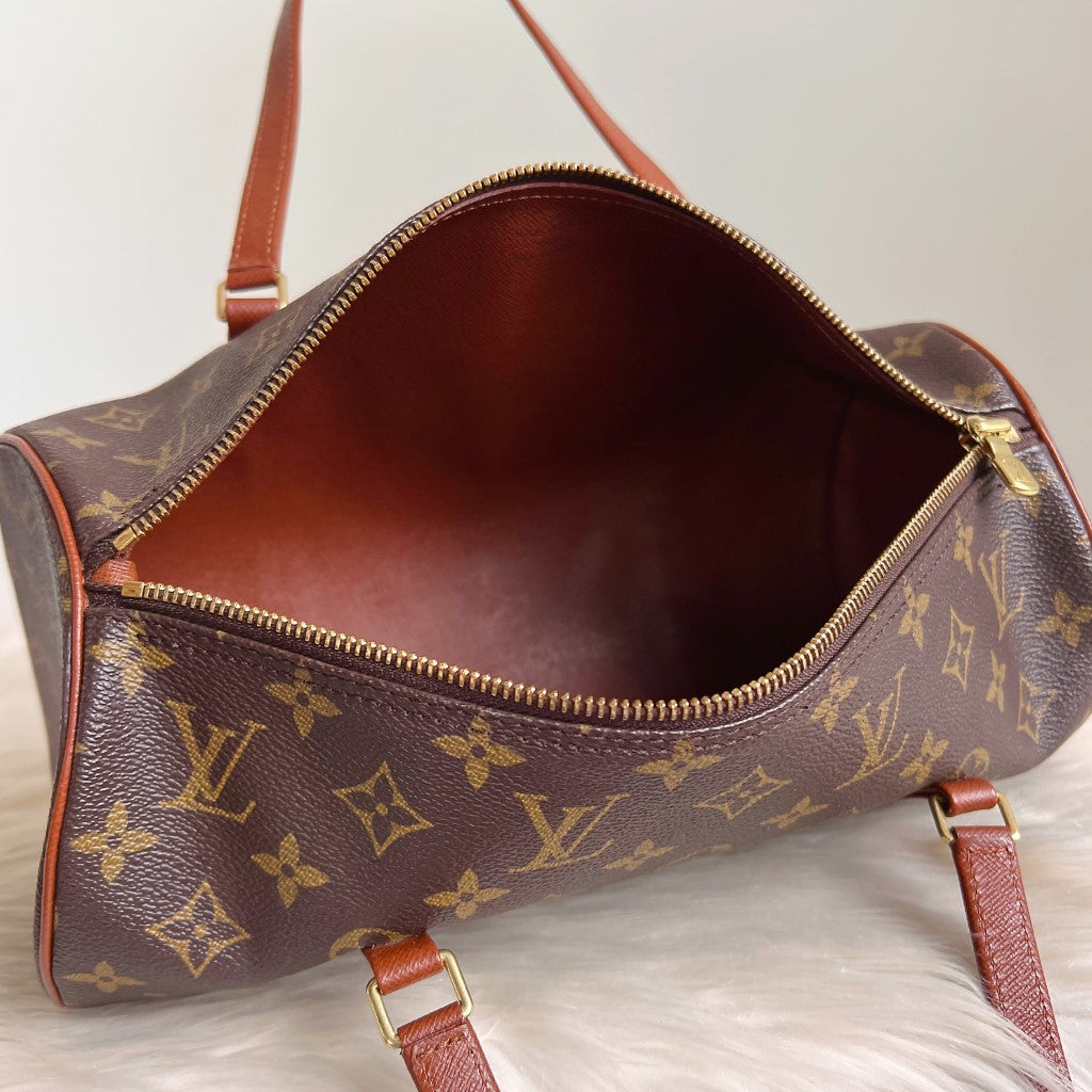 Louis Vuitton Signature Monogram Papillon 30 Tote Bag