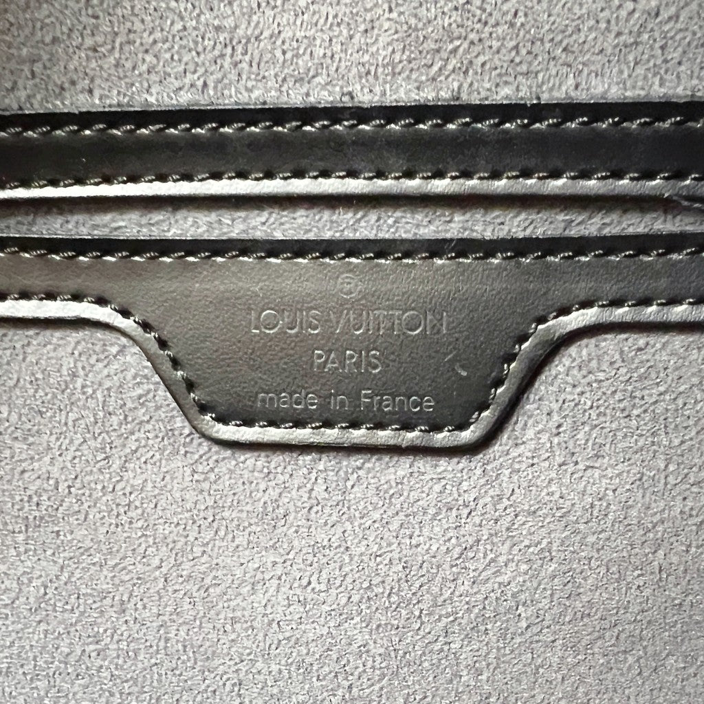 Louis Vuitton Black Epi Leather Saint Jacques Noir Bag Excellent