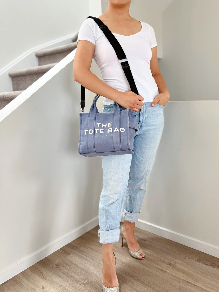 Marc Jacobs Denim Book Tote 2 Way Shoulder Bag