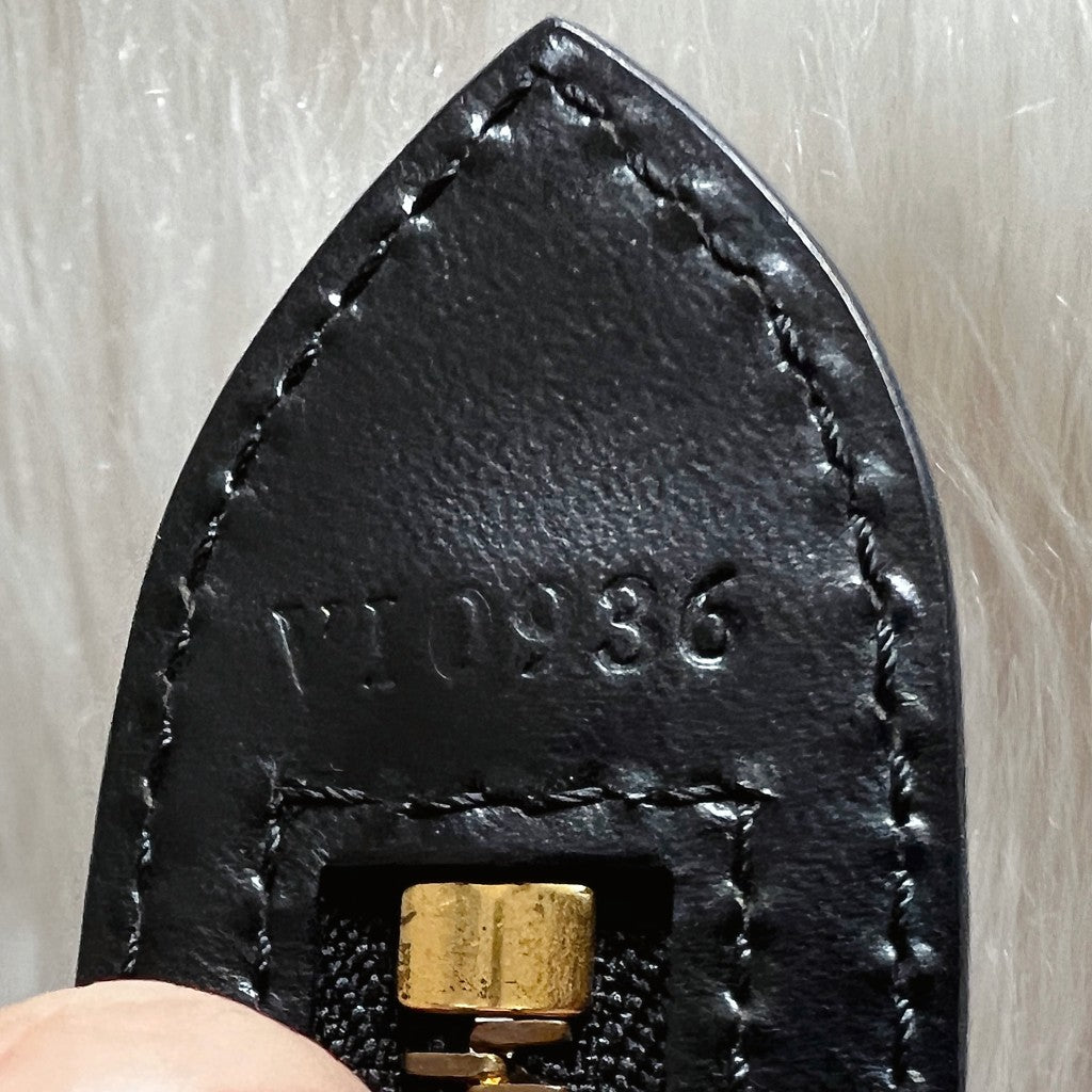 Louis Vuitton Black Epi Leather Saint Jacques Noir Bag Excellent