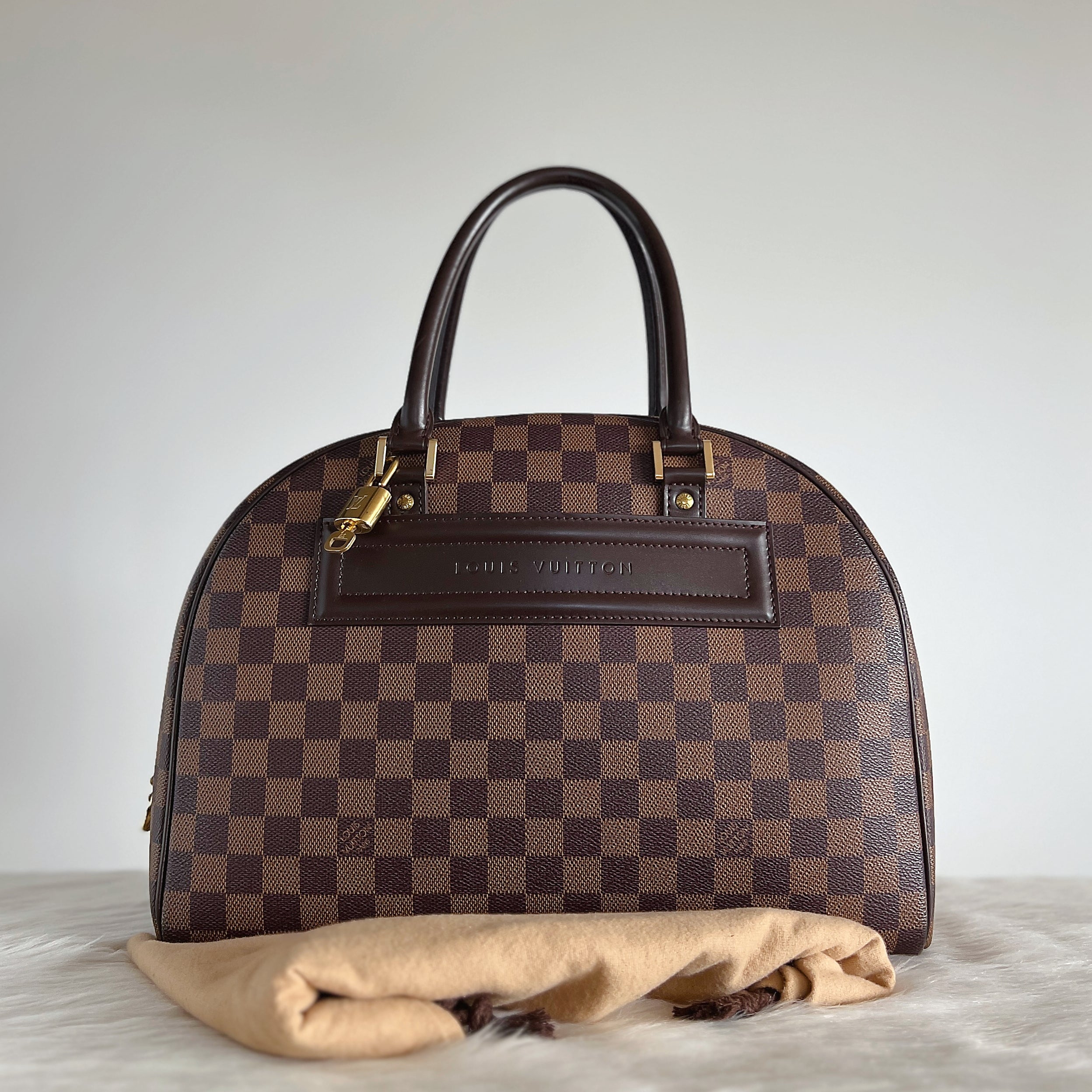 Louis Vuitton Signature Ebene Damier Nolita Tote Bag Excellen