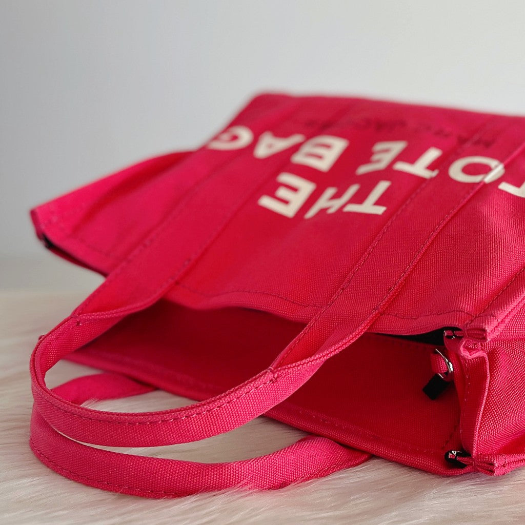 Marc Jacobs Pink Book Tote 2 Way Shoulder Bag Excellent