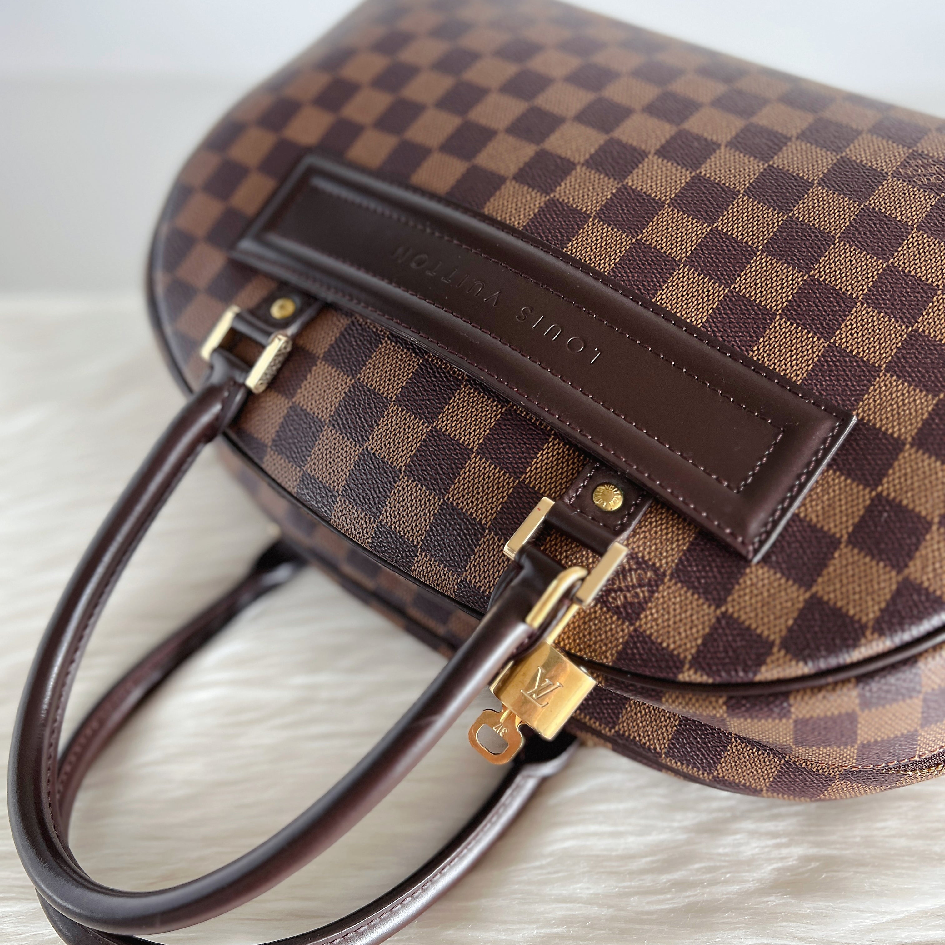 Louis Vuitton Signature Ebene Damier Nolita Tote Bag Excellen