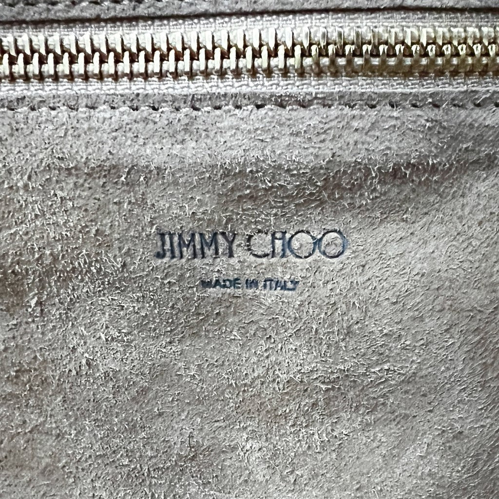 Jimmy Choo Burgundy Leather Slouchy Carryall Shoulder Bag Excellent