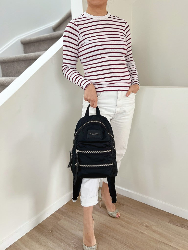 Marc Jacobs Black Multi-Compartment Backpack Like New