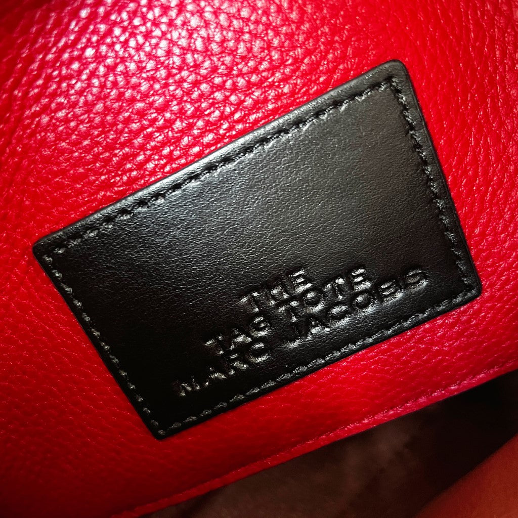 Marc Jacobs Red Leather Chunky Charm 2 Way Shoulder Bag Excellent