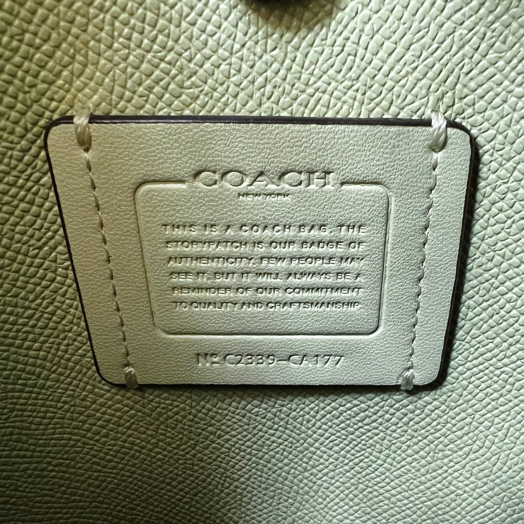 Coach Lavender Leather Triple Compartment Bucket 2 Way Shoulder Bag Like New